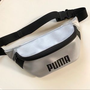 Silver puma waist pack belt bag